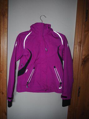 Road Runner Sports Gore-Tex Purple Running Rain Jacket XS Reflective